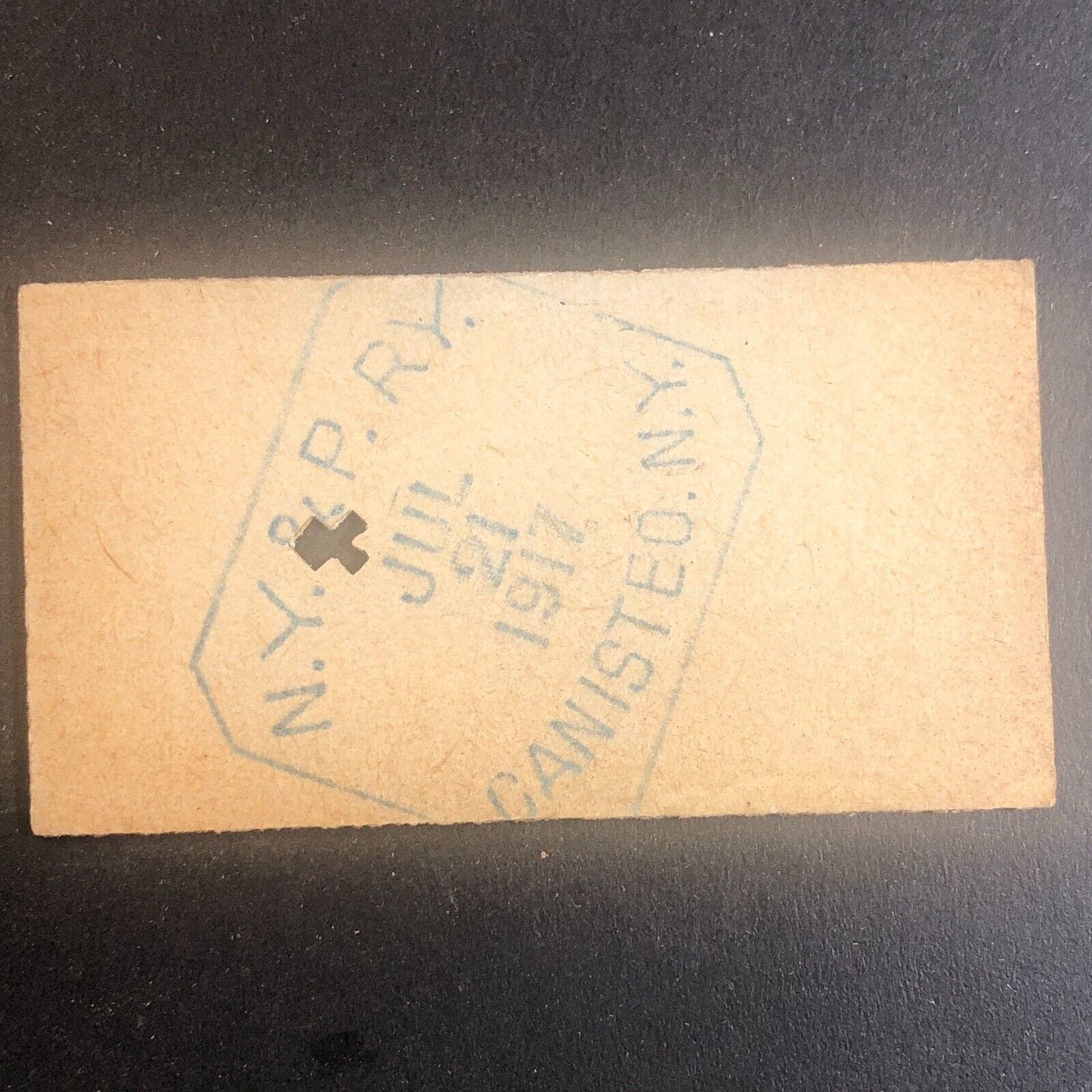 New York & Pennsylvania Railroad July 21 1917 Greenwood, NY Ticket #53591