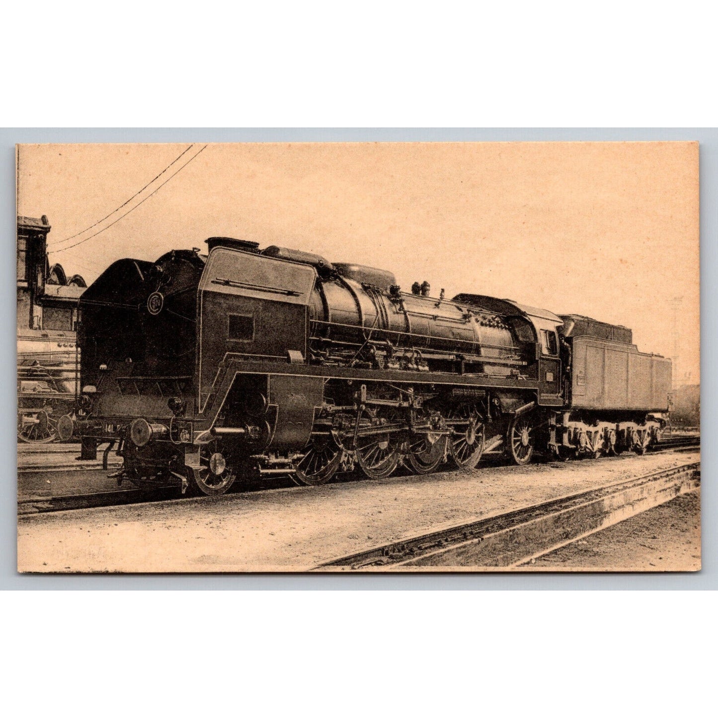French Railroad RPPC* Postcard Machine 141 P.74 Type Mikado c1900 H.M.P.