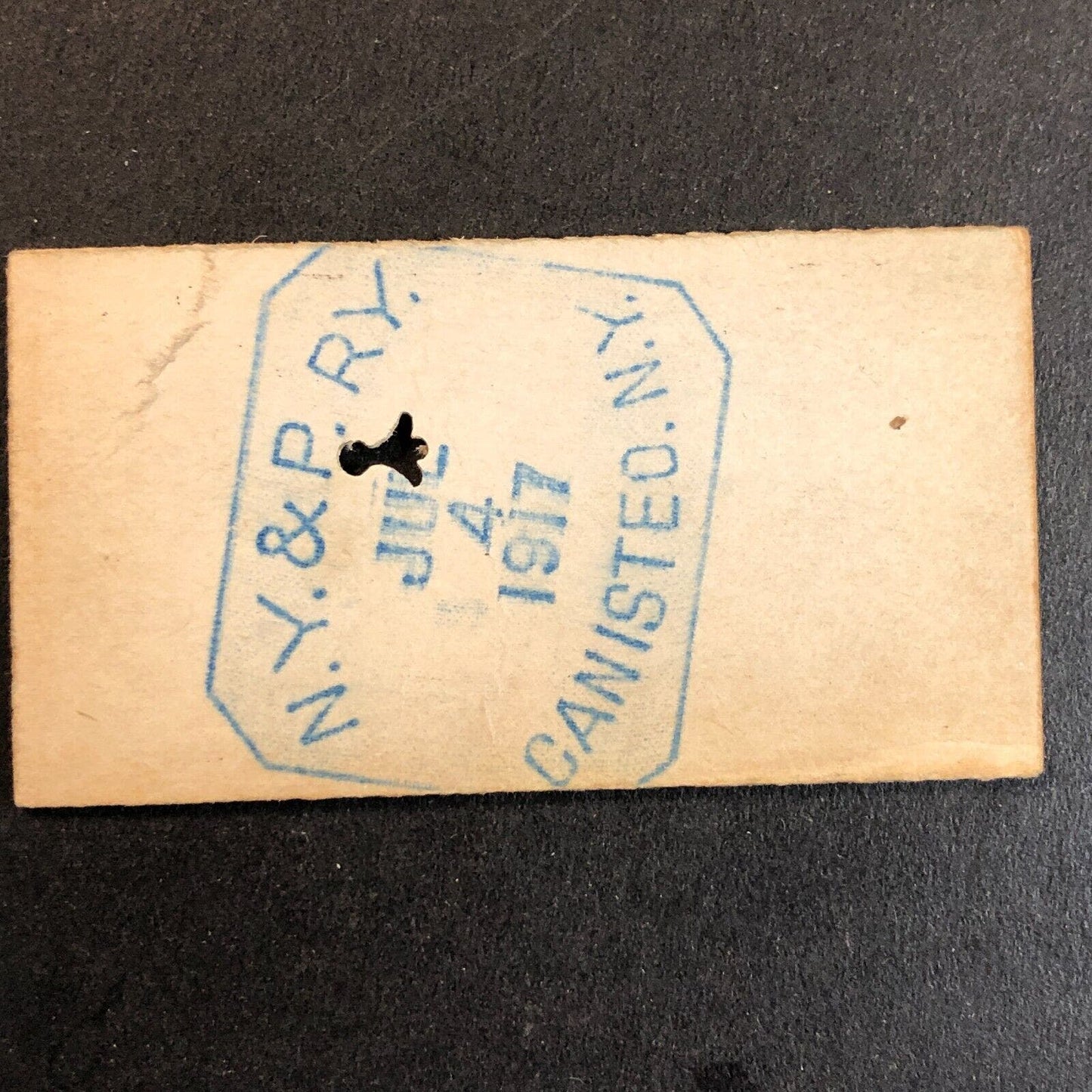 New York & Pennsylvania Railroad July 4 1917 Genesee, PA Ticket #10721