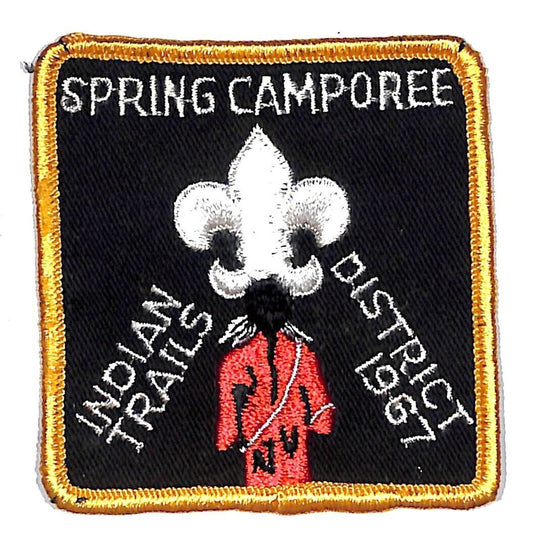 Boy Scouts BSA 1967 Indian Trails Spring Camporee Patch Scarce