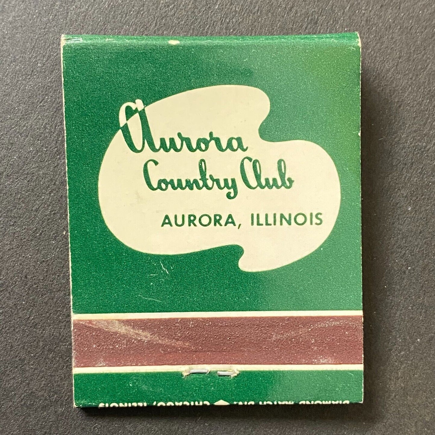 Aurora Country Club Illinois Near Full (-1) Matchbook c1974-80's