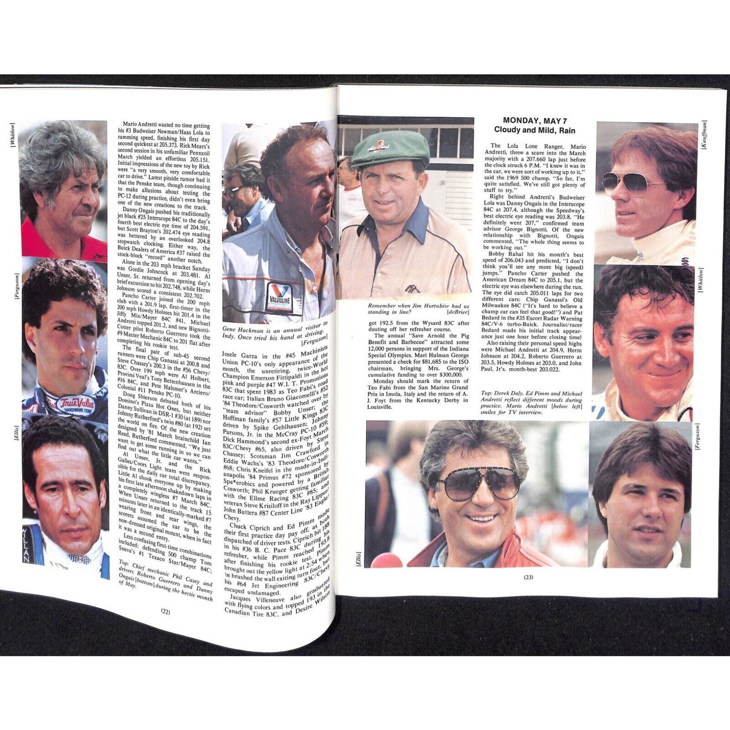 1984 Hungness Indianapolis 500 Yearbook Racing VGC 223pp 1lb 6oz