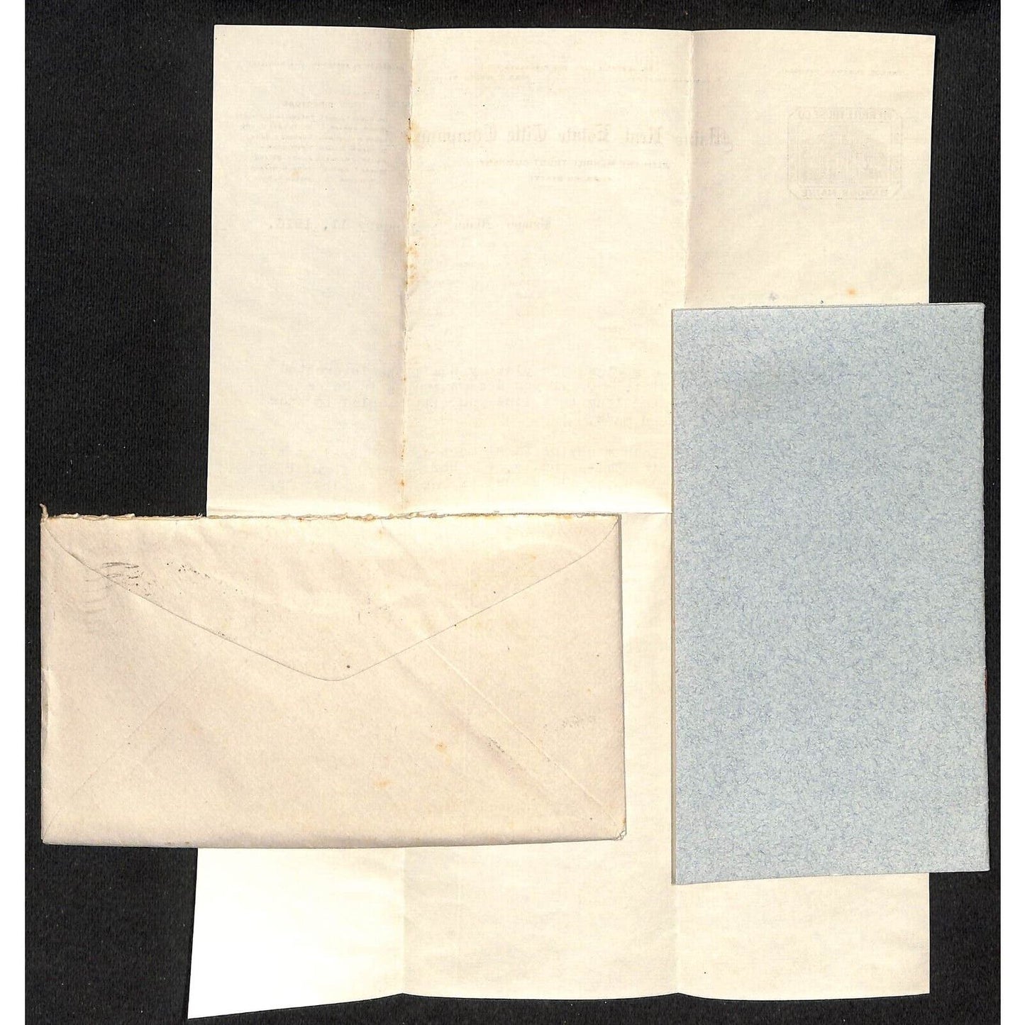 Bangor, ME Maine Real Estate Title Co 1916 Letterhead, Cover & Booklet Knowlton*