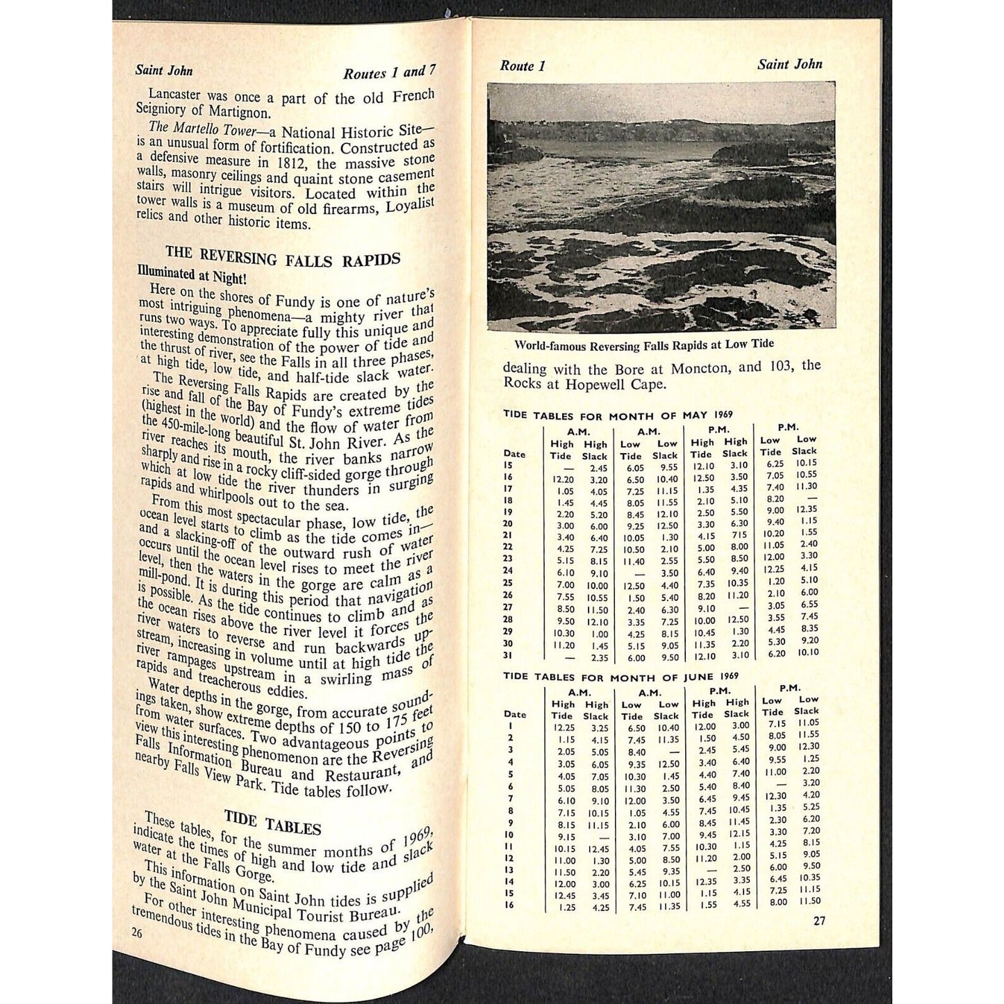1969 New Brunswick Canada Tour Book Travel Brochure Unipress 146pp