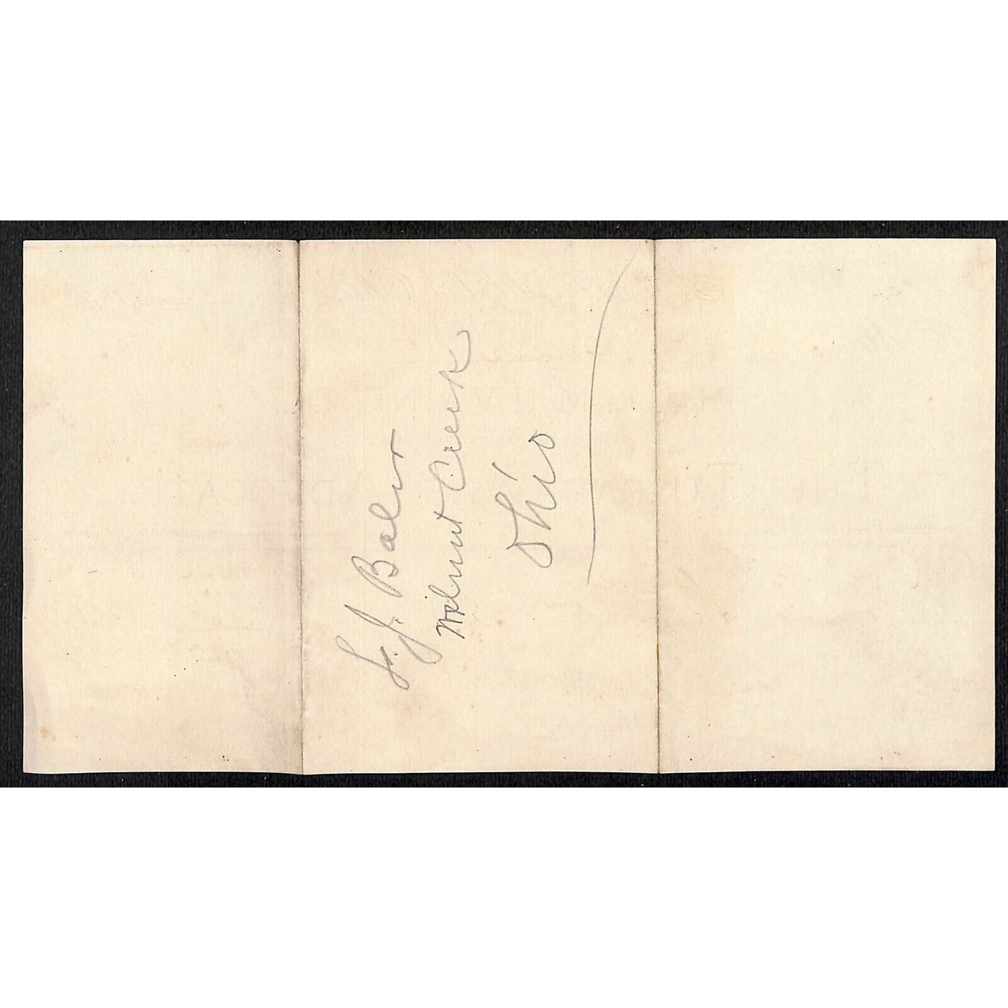J.L. McIlvaine "The Tuscarawas Advocate" New Philadelphia, OH 1891 Billhead