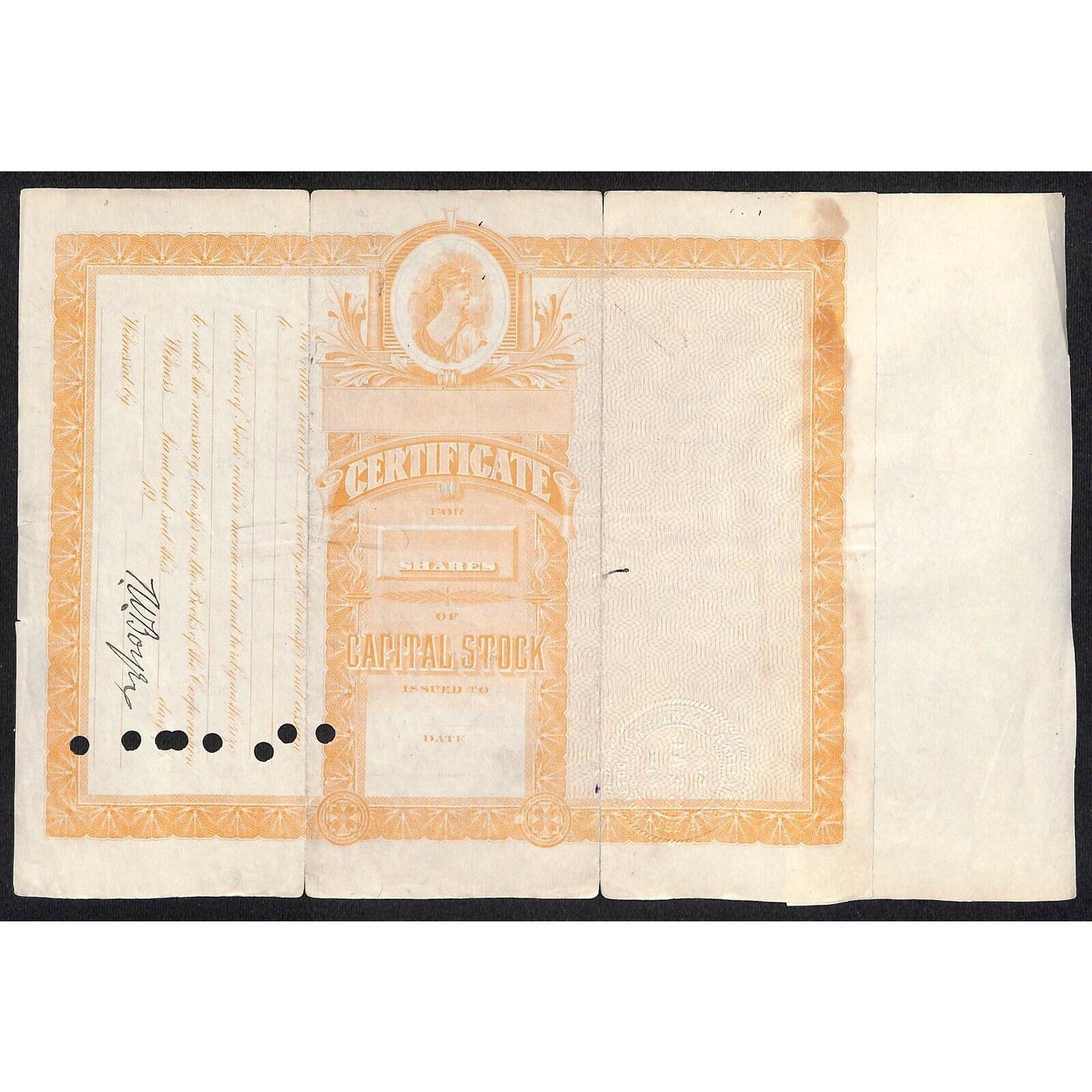 First National Bank of Lovelock, NV 1913 Stock Certificate to T.N. Boyer ?