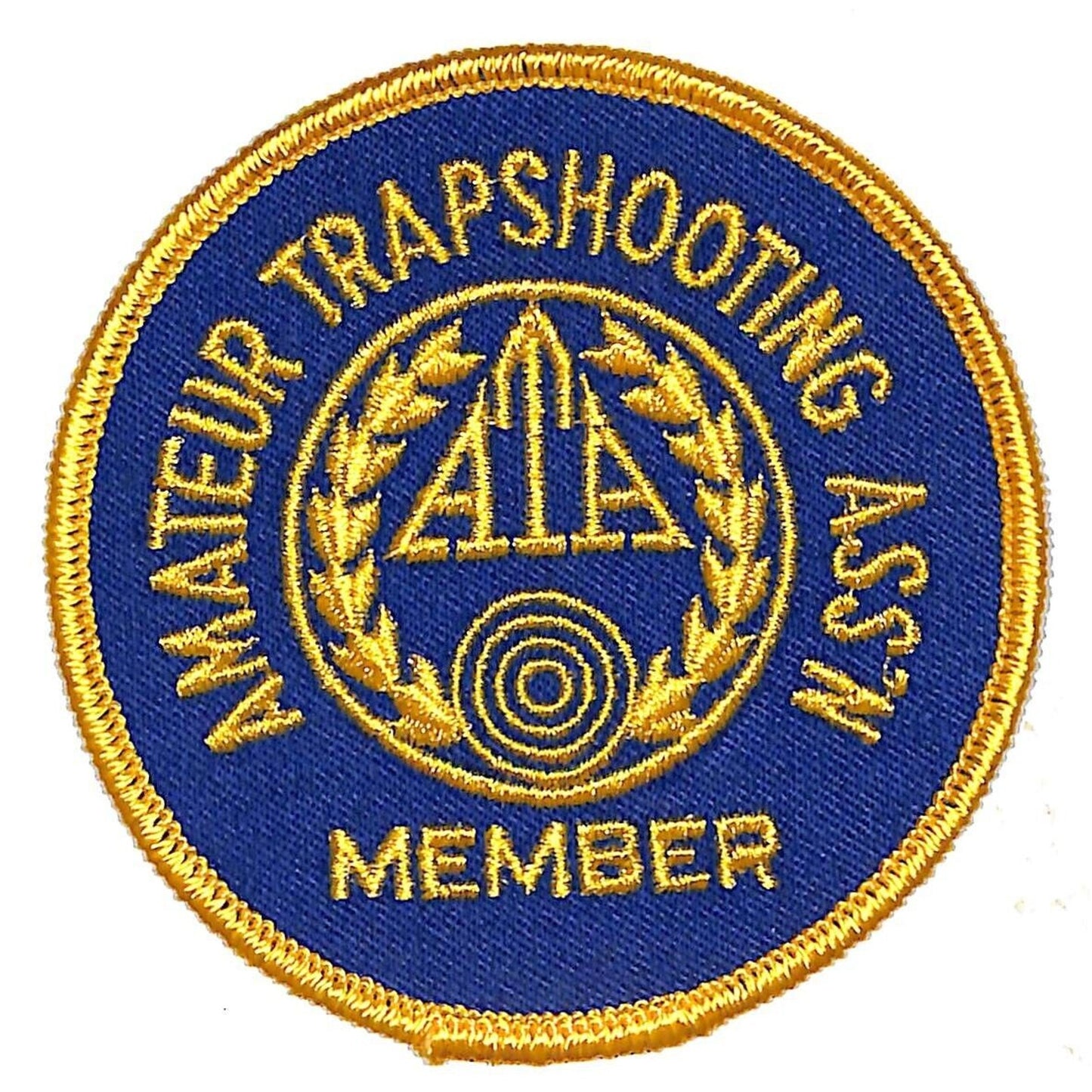 Amateur Trapshooting Ass'n ATA Vintage Embroidered Patch 3.5" c1970's-80's NOS