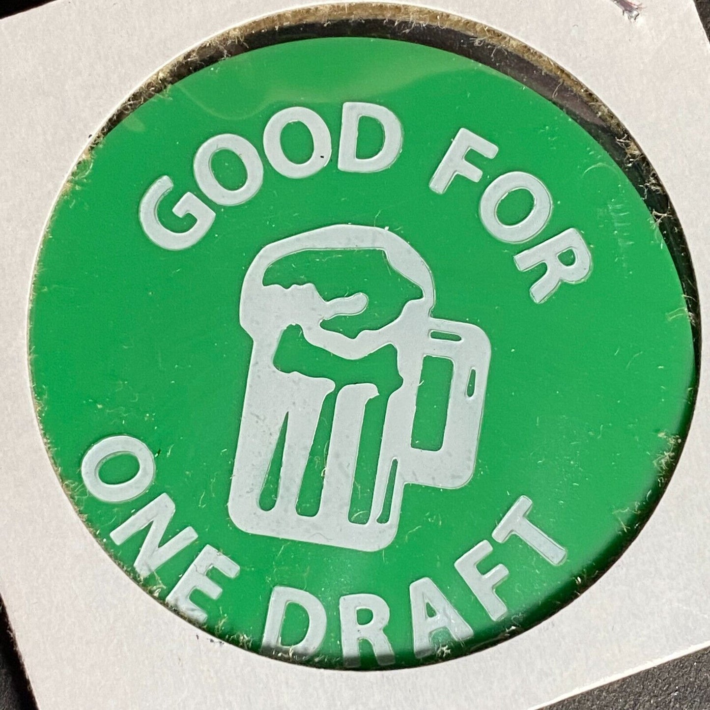 Carbondale, PA Moran's Tavern Plastic Token G/F One Draft Clover