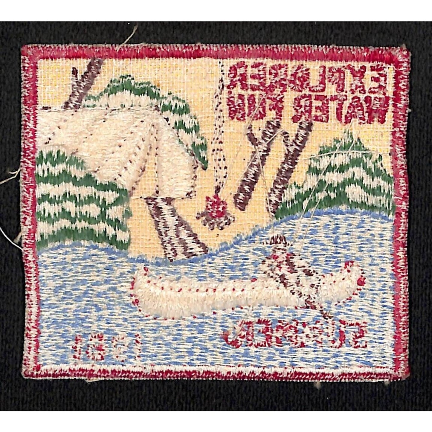 Boy Scouts BSA Piankeshaw Explorer Water Fun Summer 1961 Emb. Patch VGC Scarce