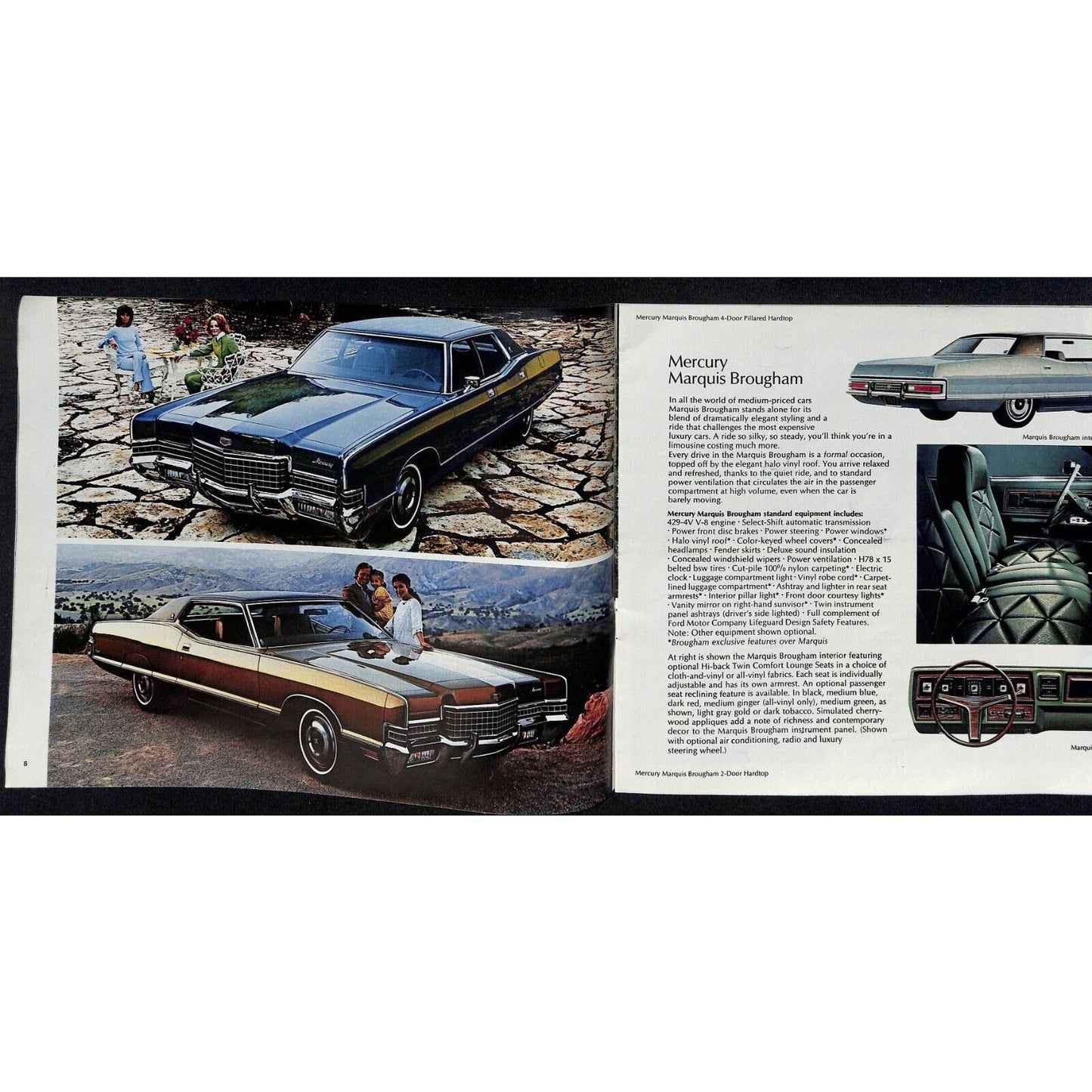 1972 Lincoln Mercury Sales Brochure - Downtown Nashua, NH 31pp