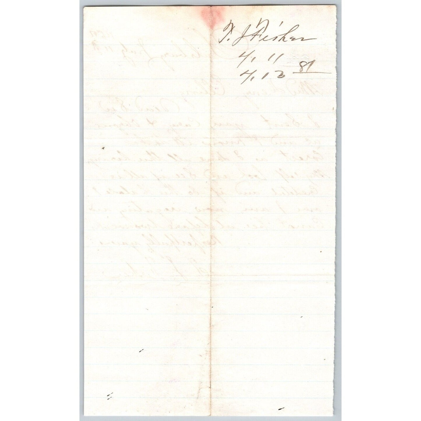 1881 ALS to Henry Elling* Montana "..Now irrigating and Cannot be of Before .."