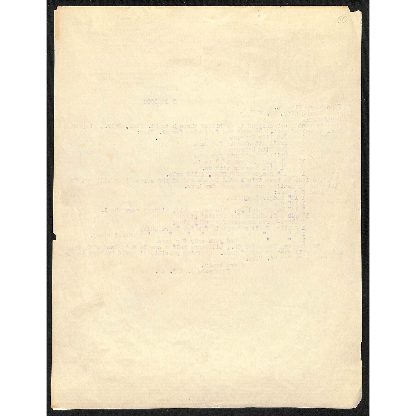 1900 Bonebreak Hardware and Implement Co. El Reno OK Indian Territory Letterhead