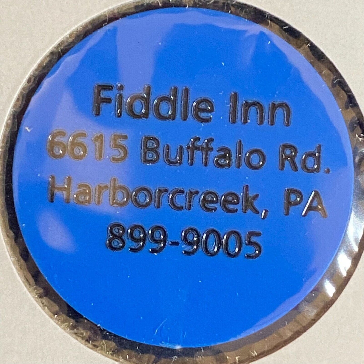 Harborcreek, PA Fiddle Inn c1970's-80's Plastic "$2.75" Token