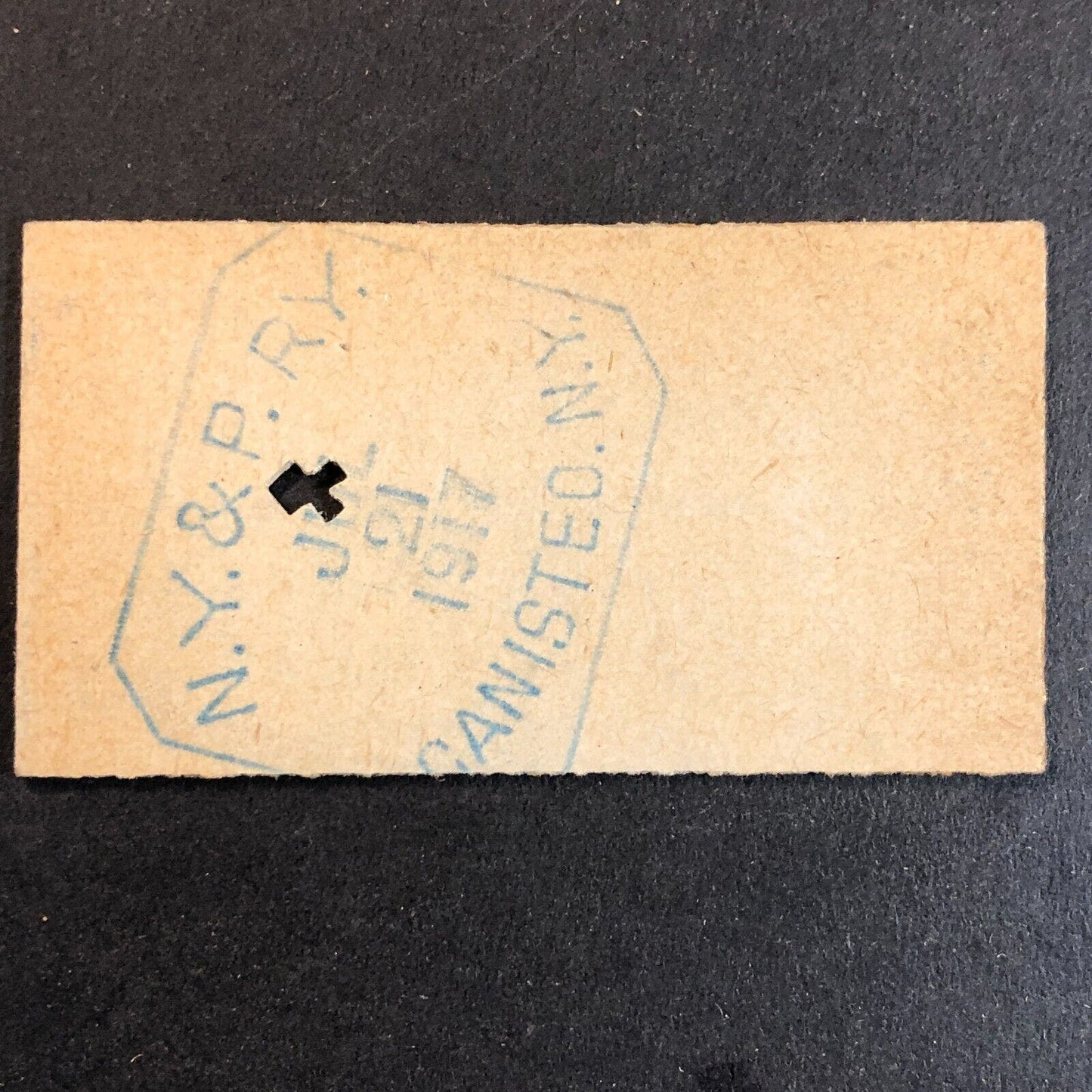 New York & Pennsylvania Railroad July 21 1917 Whitesville, NY Ticket #18273