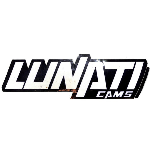 Lunati Cams Racing Sticker 3" x 9 1/2" Die Cut Glossy Finish