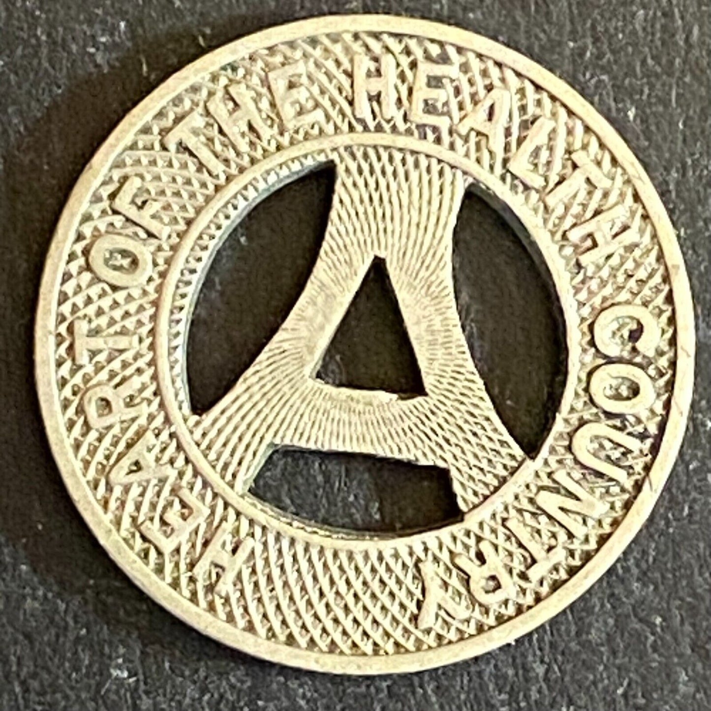 Albuquerque Bus Co. "Health Country" Transit Token 16mm VGC Hanging "A" (#20)