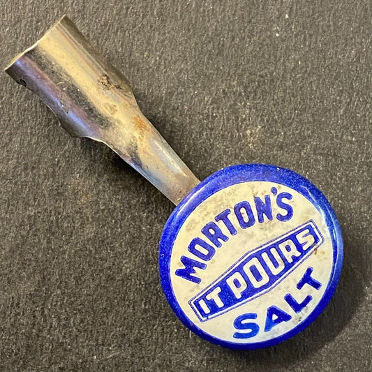 Morton's Salt "It Pours" c1925-35 Pencil Collar Topper - 18mm