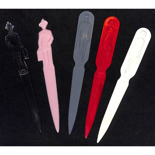 Group of 5 Plastic (Some Bakelite?) Fuller Brush Letter Openers