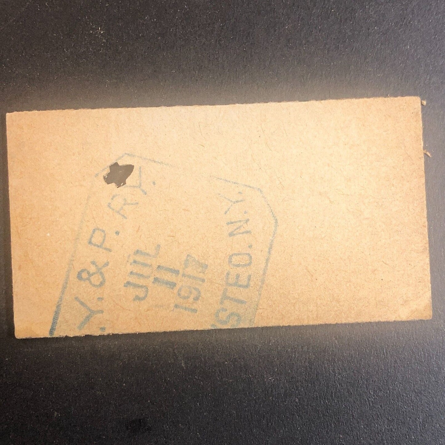 New York & Pennsylvania Railroad July 11 1917 Greenwood, NY Ticket #53526