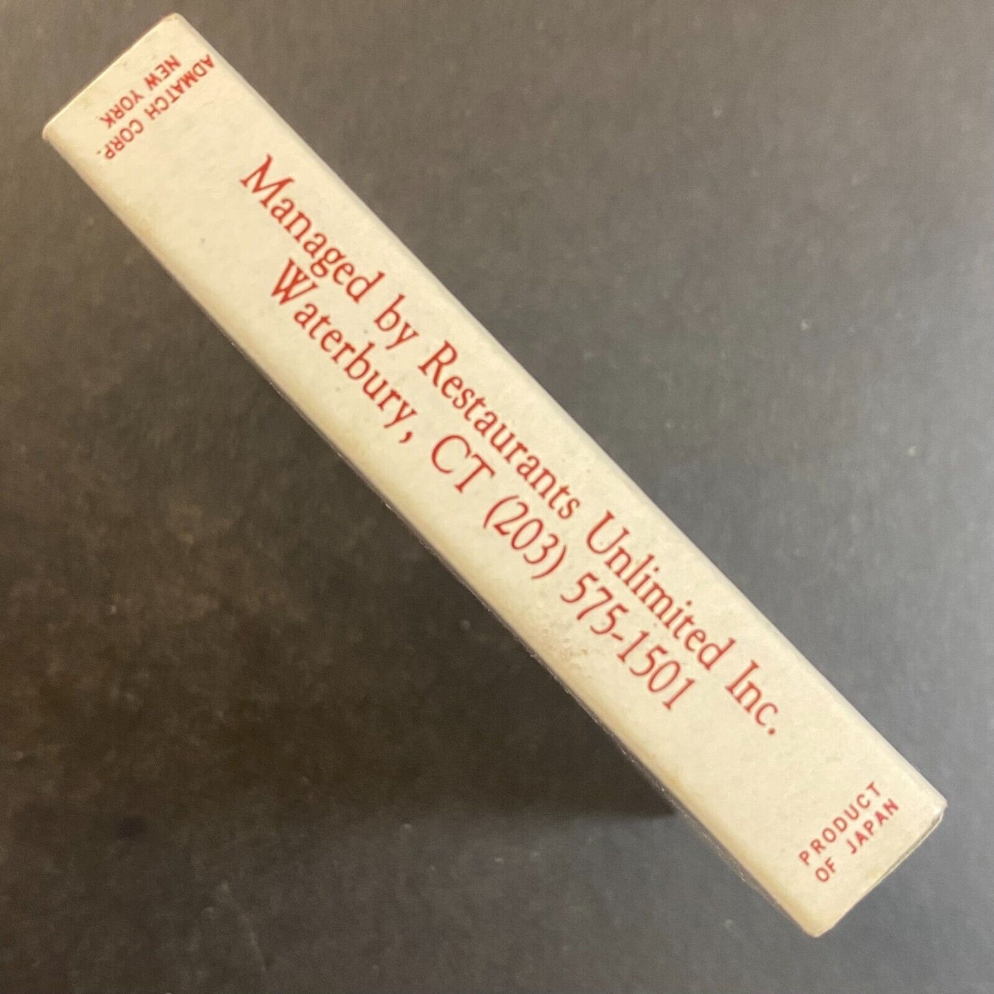 Heminway's Restaurant & Bar Watertown, CT Vintage Matchbox VGC Scarce
