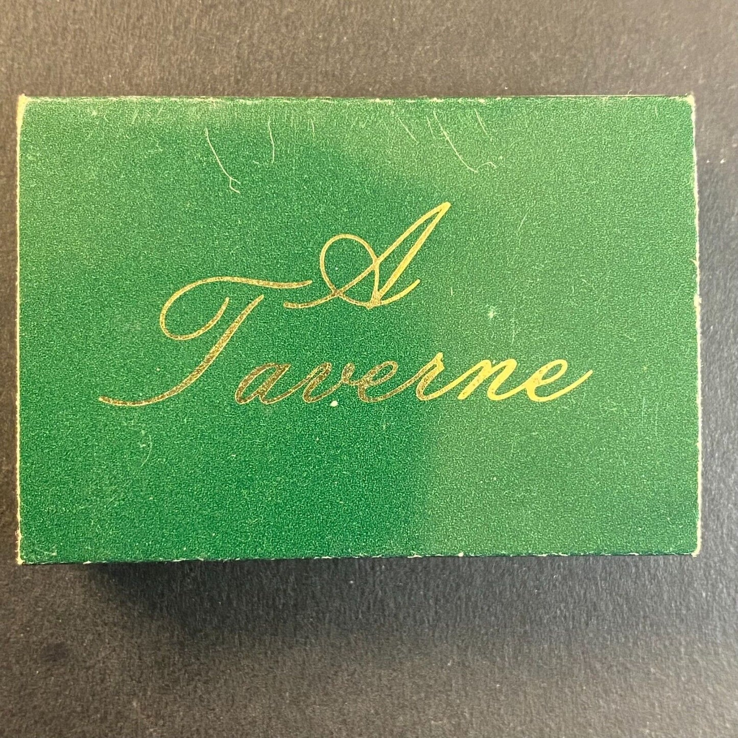 Gentree - A Taverne New Haven, CT Restaurant Vintage Matchbox Scarce