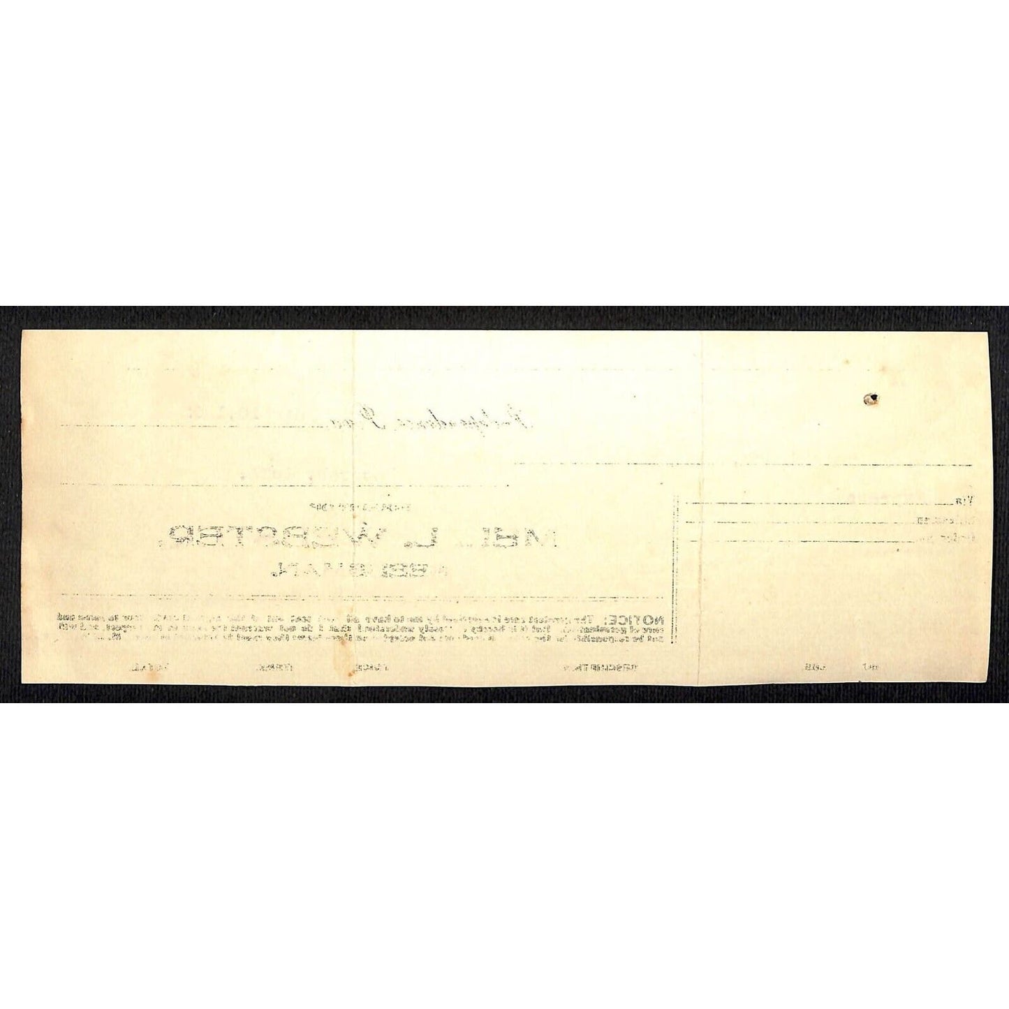 Mel. L. Webster Seedsman Independen HJ Hutchinson Decorah, IA* Cut 1902 Billhead