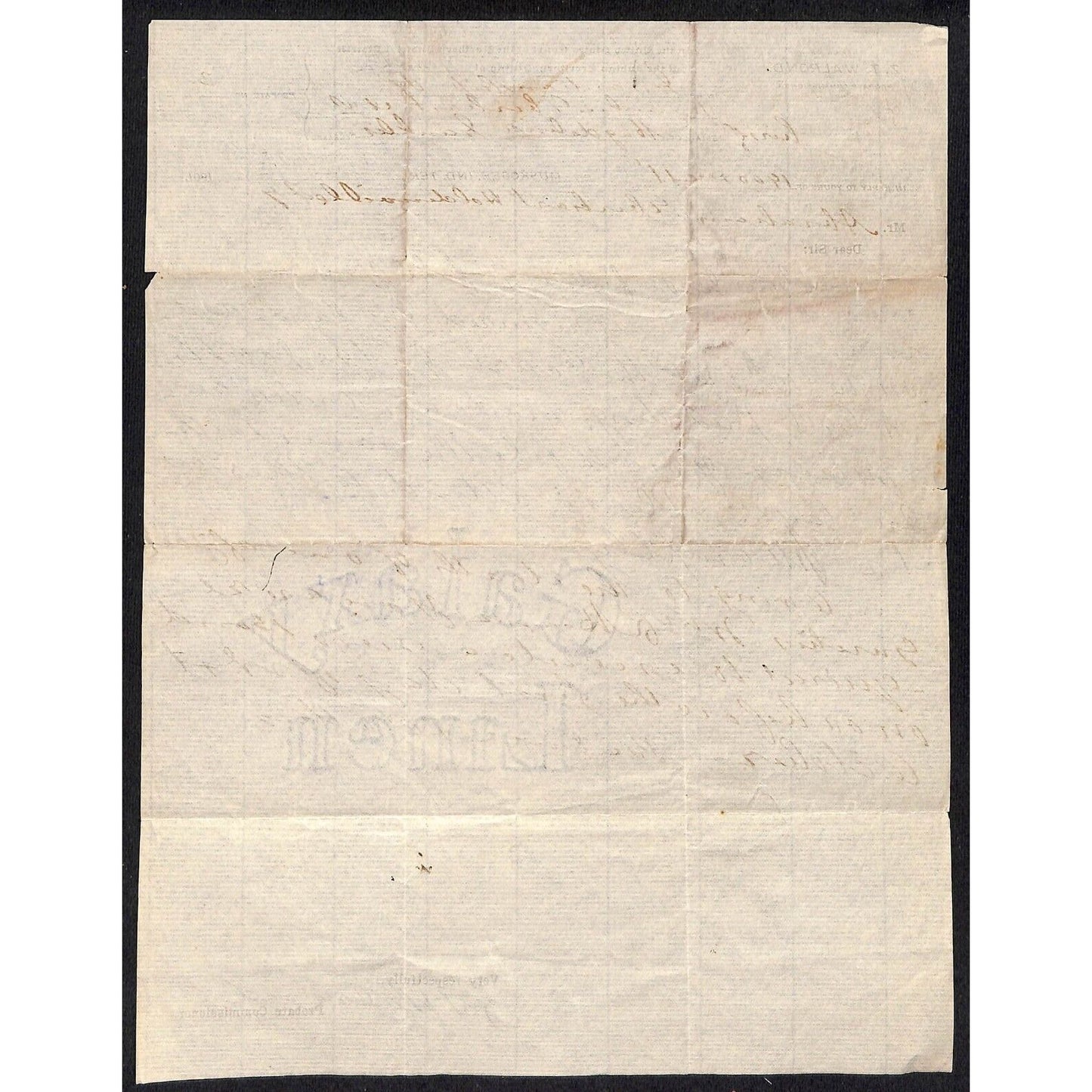 1901 U.S. Court Northern District Muskogee Indian Territory Walrond Letterhead