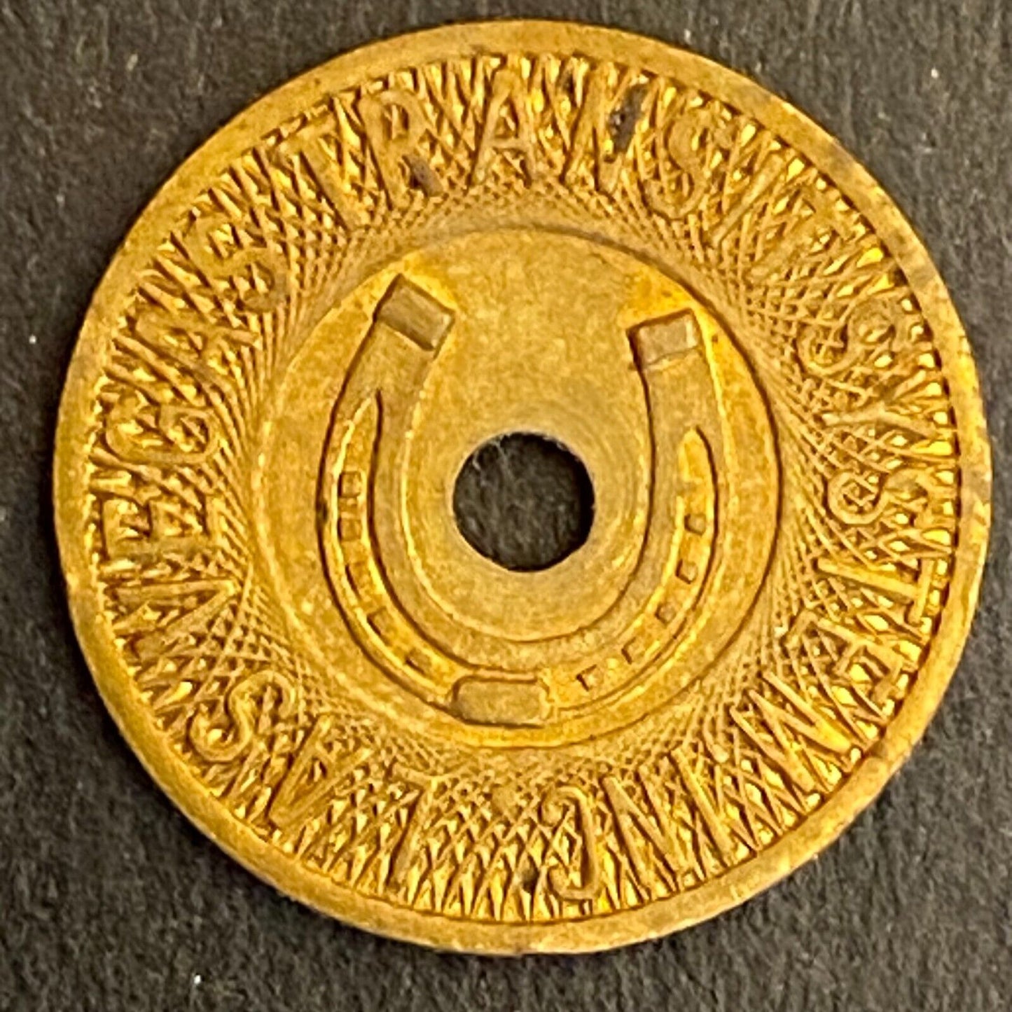 Las Vegas Transit System Horseshoe G/F One Fare Transit Token 16mm (#4)