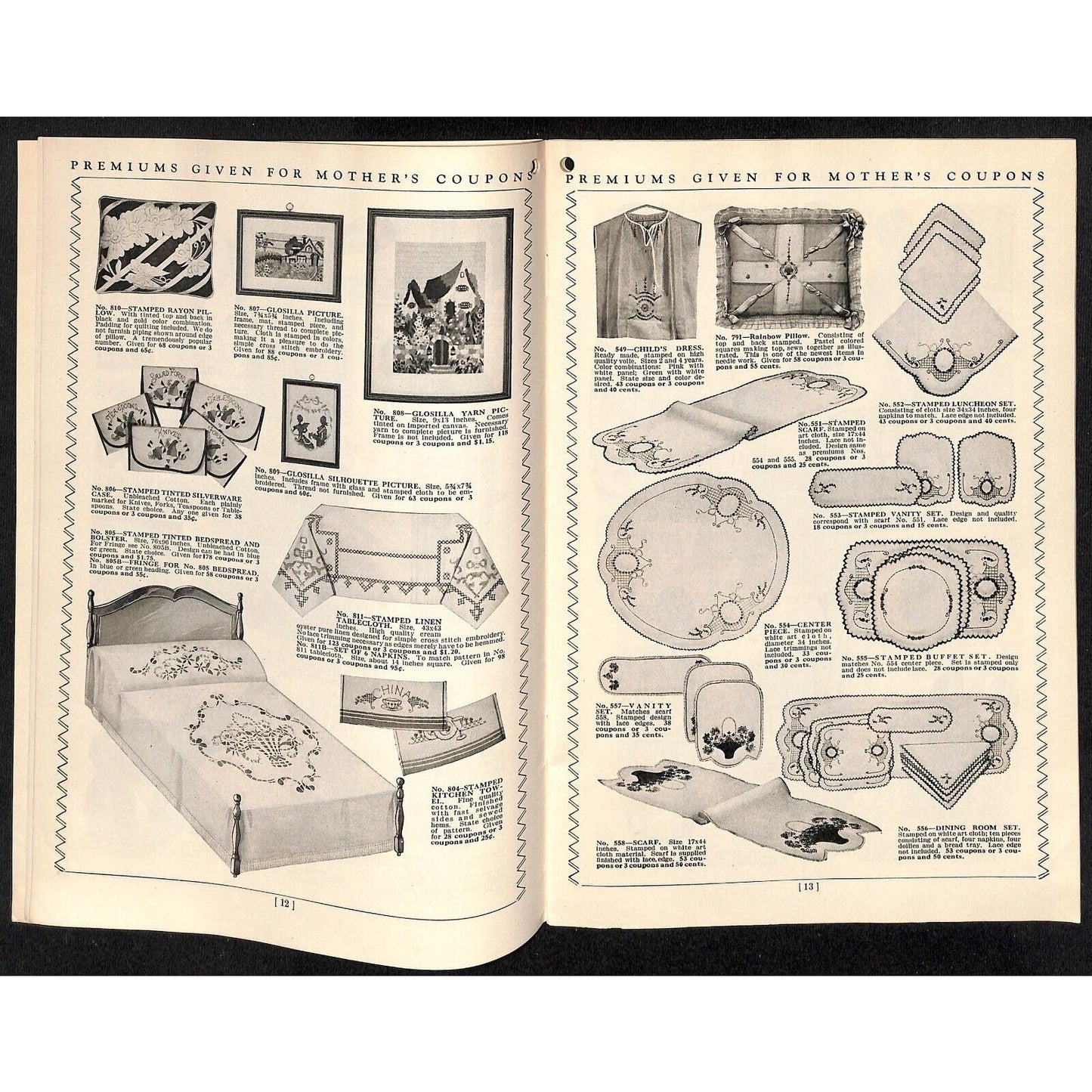 Mother's Coupons Premium Catalog Booklet No. 14 c1931 VGC