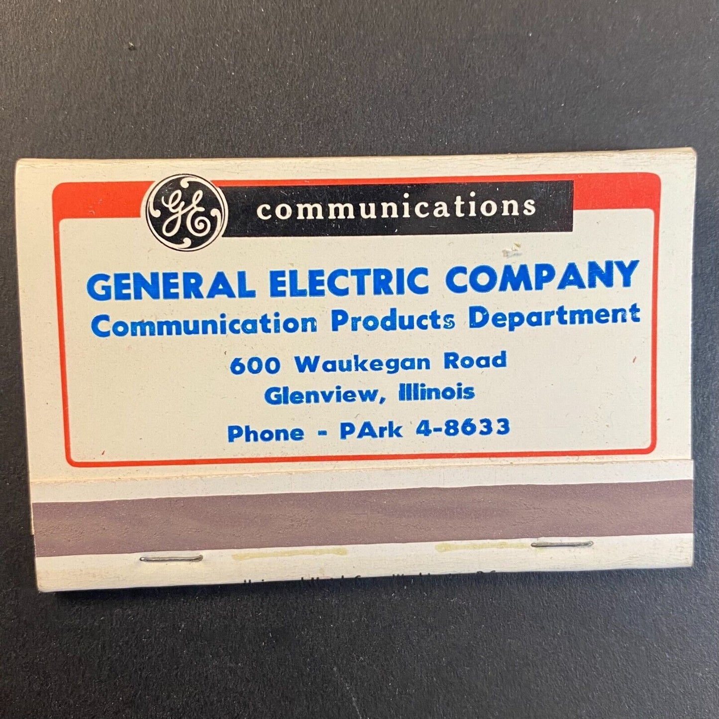 General Electric 2-Way Mobile Radio c1965 Full 40x Matchbook VGC Scarce