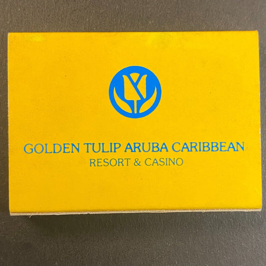 Golden Tulip Aruba Caribbean Resort & Casino Vintage Matchbox Scarce VGC