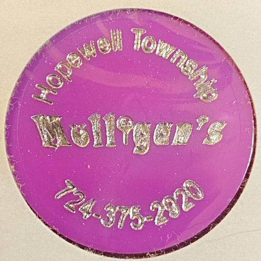 Hopewell Township, PA Mulligan's c1970's-80's Plastic "Import" Drink Token