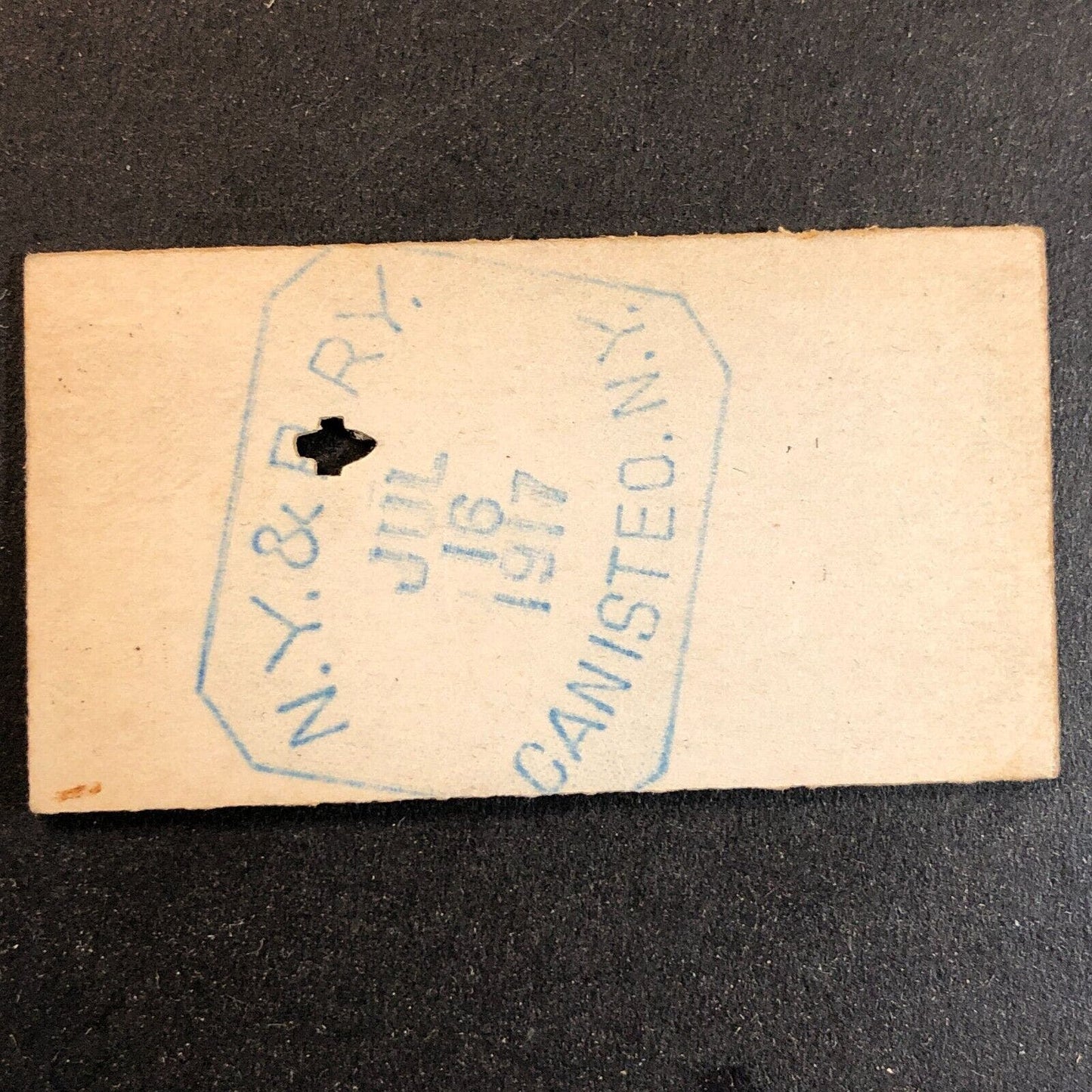 New York & Pennsylvania Railroad July 16 1917 Bennetts, NY Ticket #11826