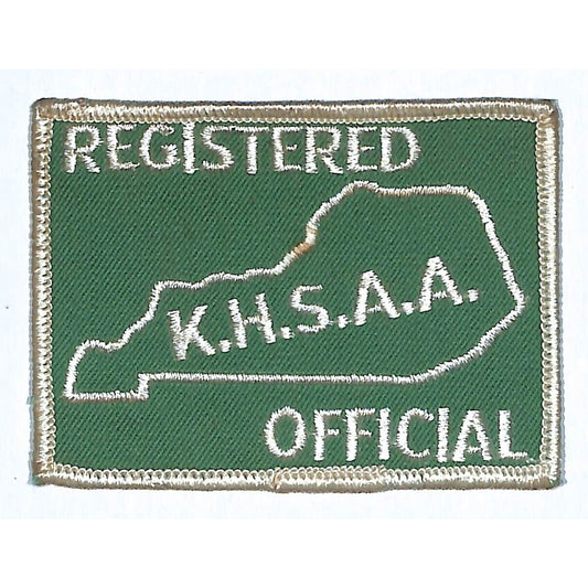 KHSAA Official Kentucky High School Embr. Patch c1970's? 2.5" x 3.5" VGC (#1)