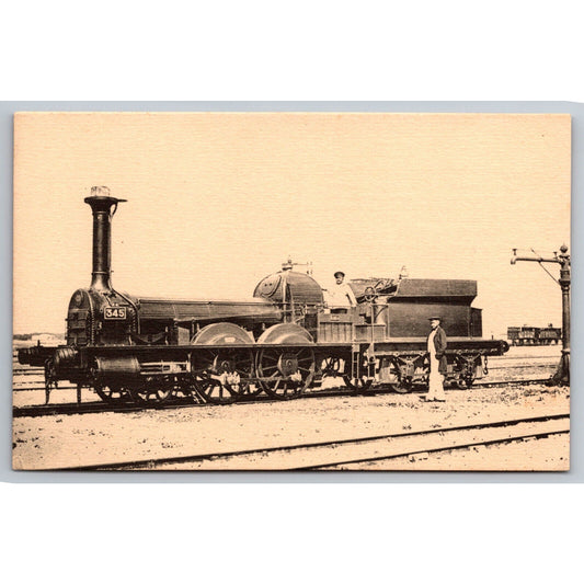 French Railroad RPPC* Postcard Machine 345 Series 345-359 c1846-1847