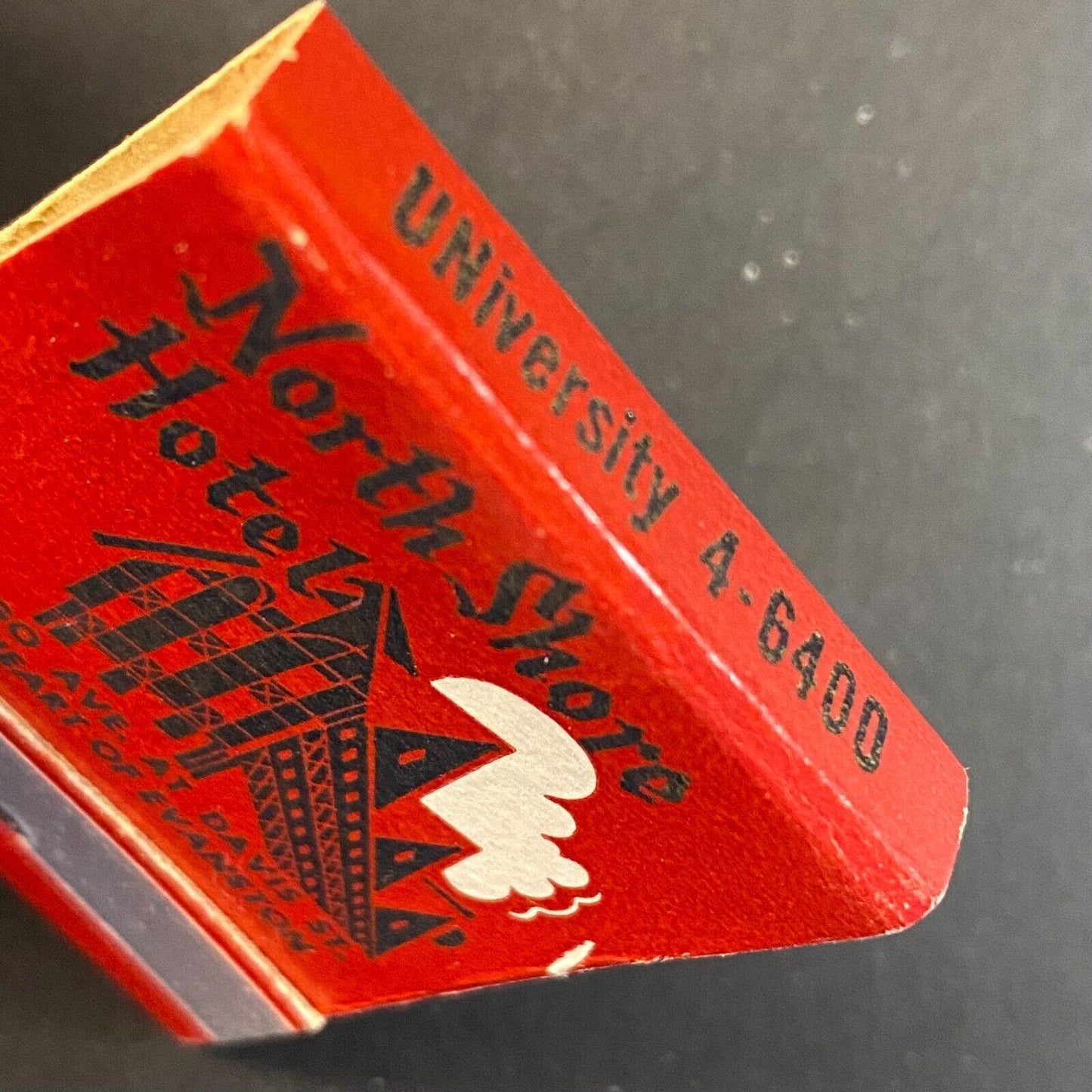 North Shore Hotel Red Knight Inn c1960's-73 Full Matchbook VGC