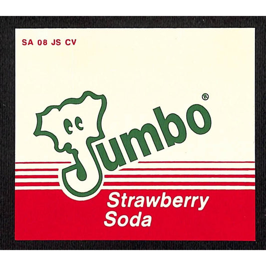 Jumbo Strawberry Soda Plastic for Retail Peg Board / Shelf Sign ? Elephant