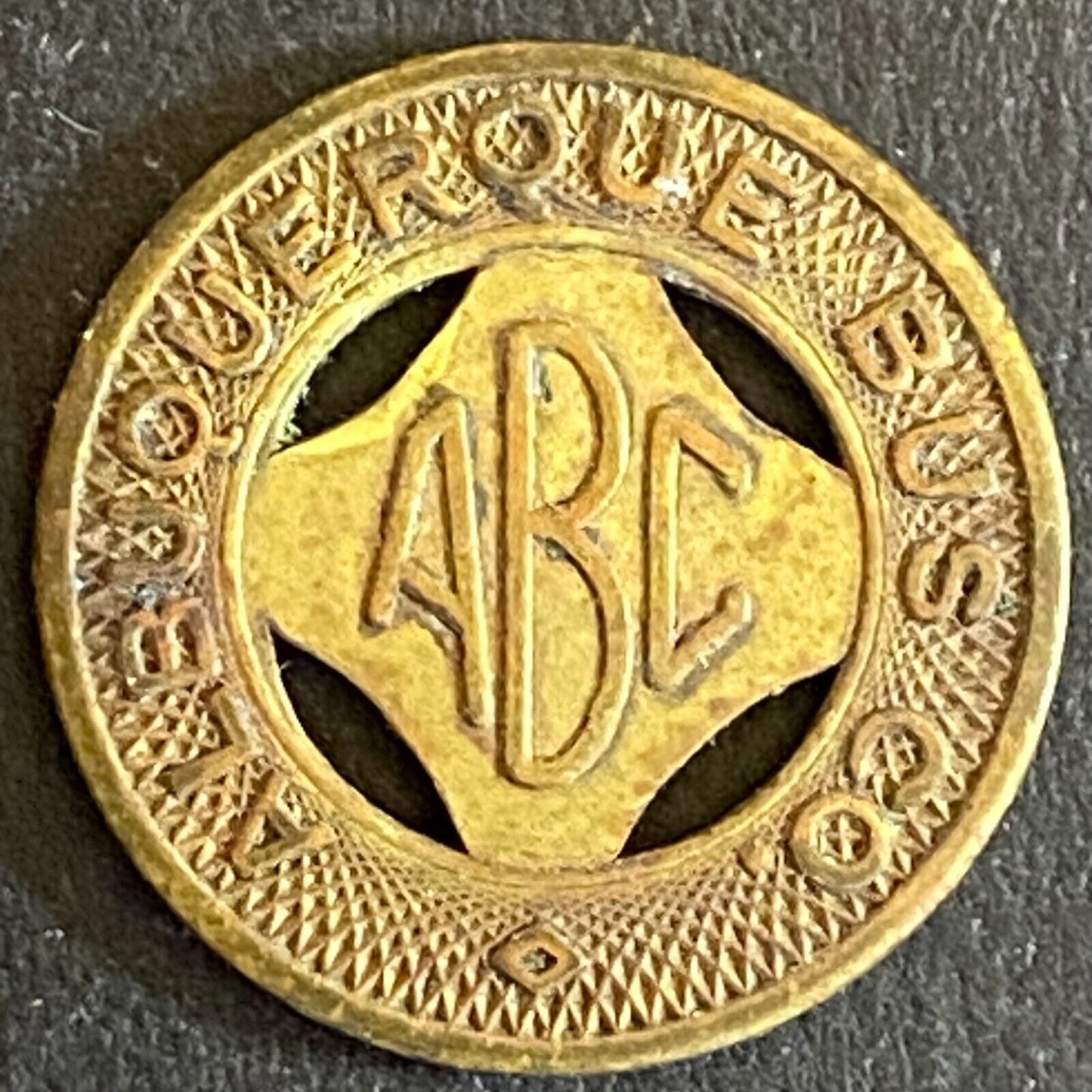 Albuquerque Bus Co. "ABC" Health Country Transit Token 16mm (#2)
