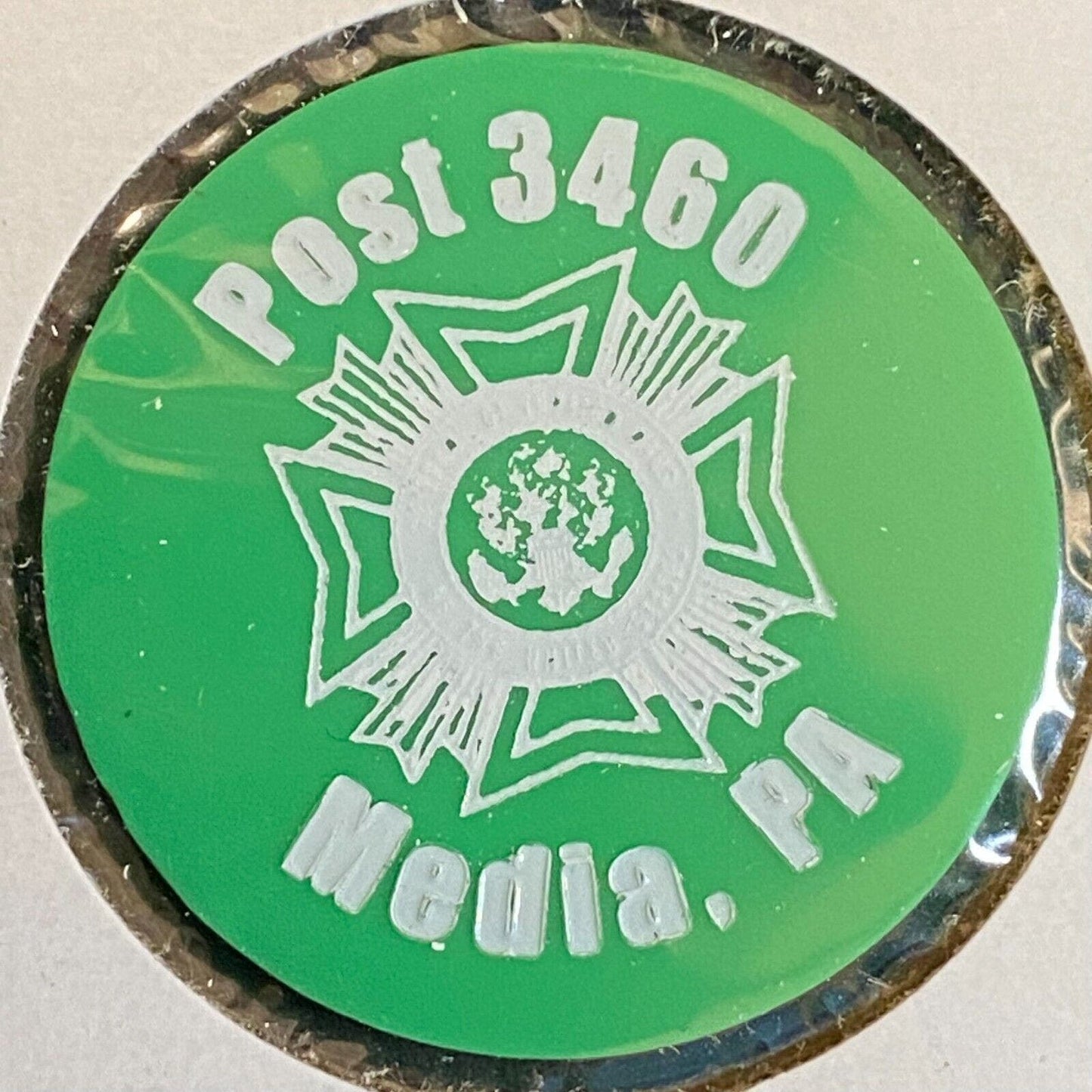 Media, PA American Legion 3460 c1980's Plastic Token "G/F One Rack Drink"
