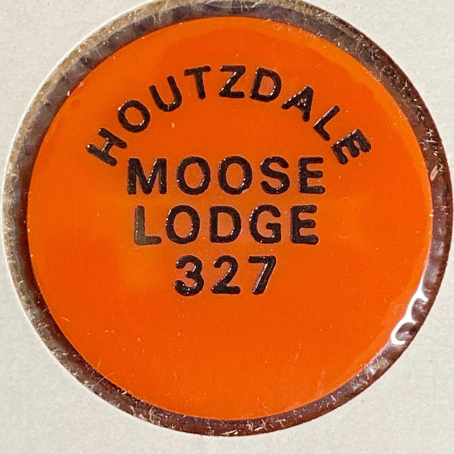 Houtzdale, PA Moose Lodge #327 c1970's-80's Plastic "Bottle" Token