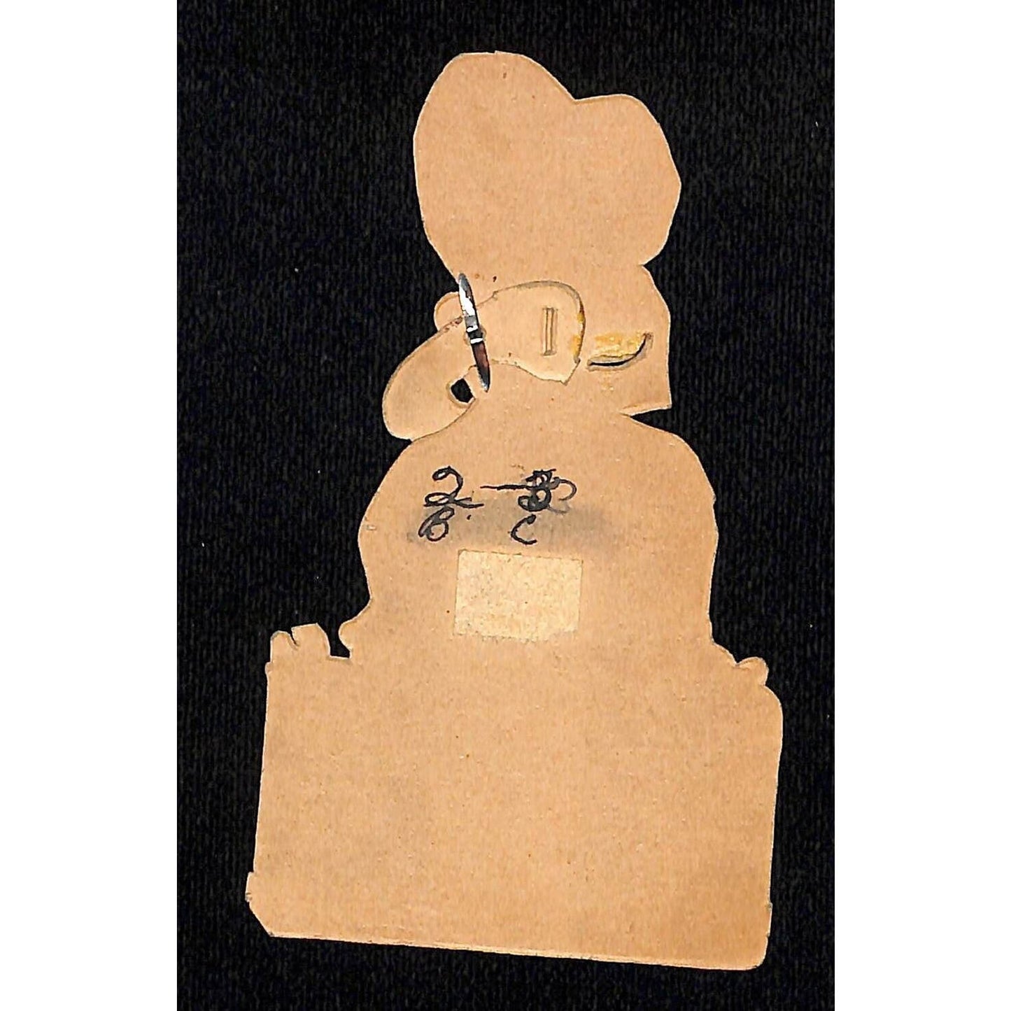 "To My Valentine" Mechanical Victorian Greeting Card Girl w/ Tambourine