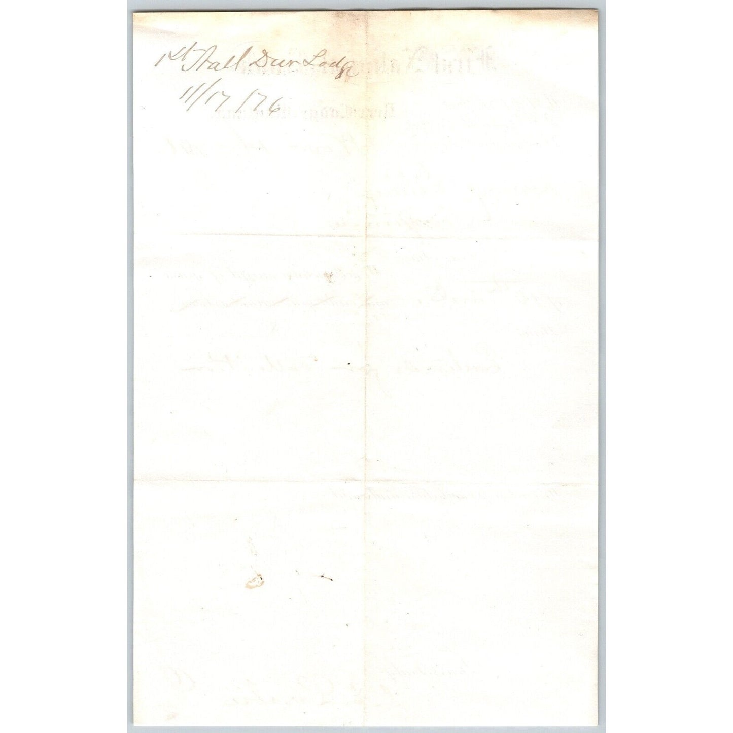 First National Bank Deer Lodge, MT 7/6 1876 Payment Advice Henry Elling*