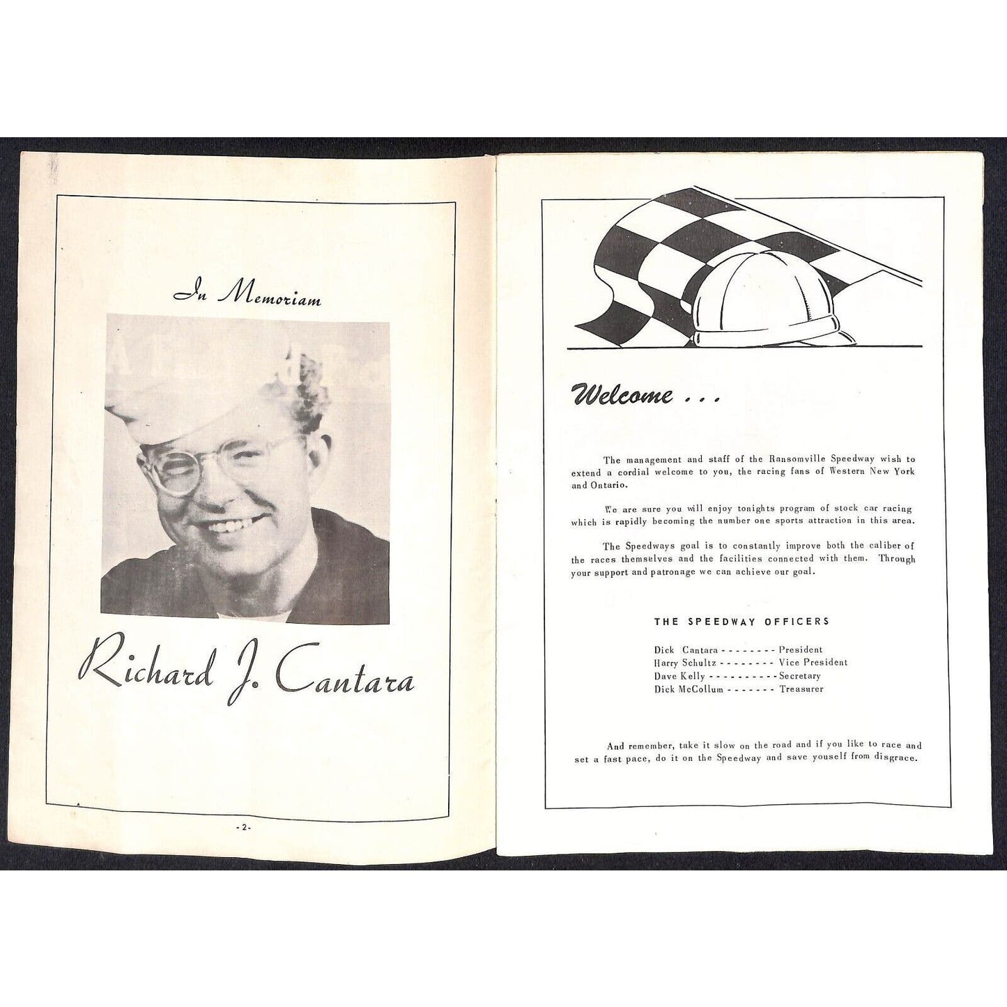 Ransomville Speedway 1960 Stock Car Auto Racing Program 24pp* Slowpokes Scarce