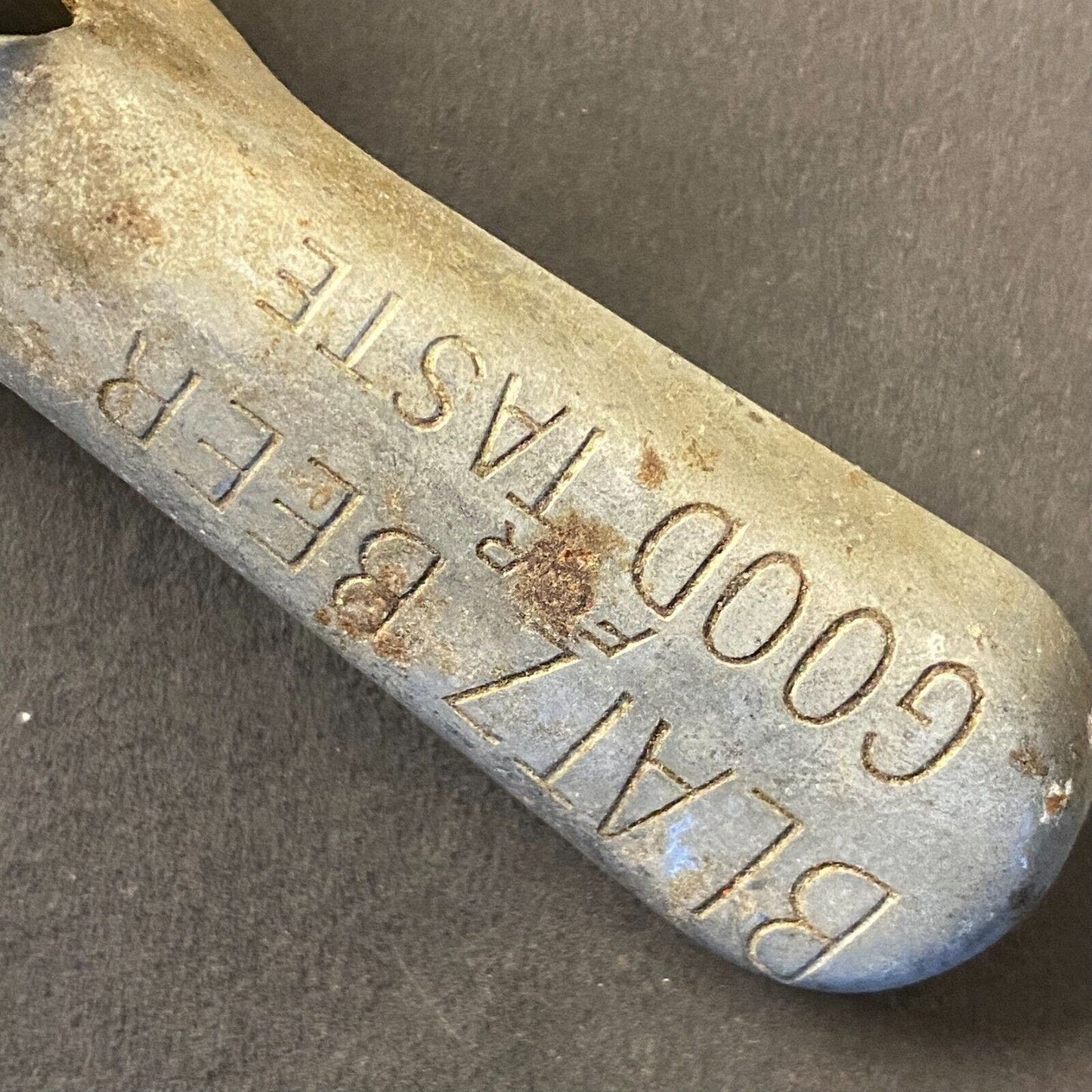 Blatz Beer "For Good Taste" Vintage Steel Bottle Can Opener 3 1/4" pre-1920's ?