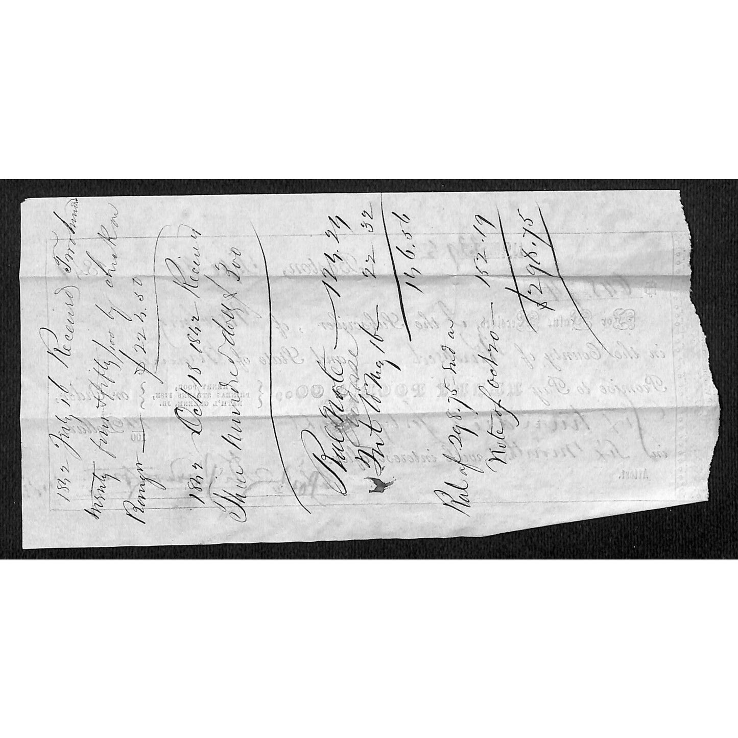 1841 Jabez Knowlton* Newburgh, ME "Henry Poor & Co." Boston Promissory Note