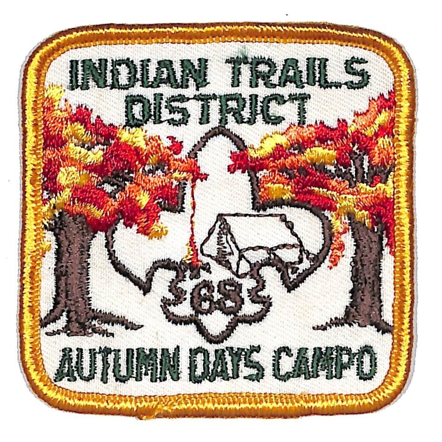 Boy Scouts BSA 1968 Indian Trails Autumn Days Compo Trees Patch Scarce