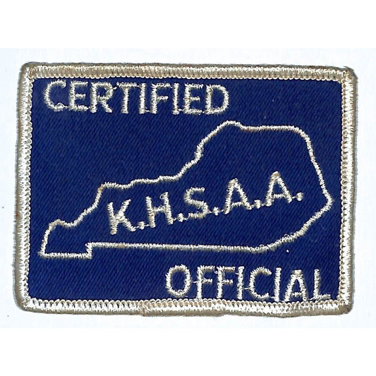 KHSAA Official Kentucky High School Embr. Patch c1970's? 2.5" x 3.5" VGC (#2)