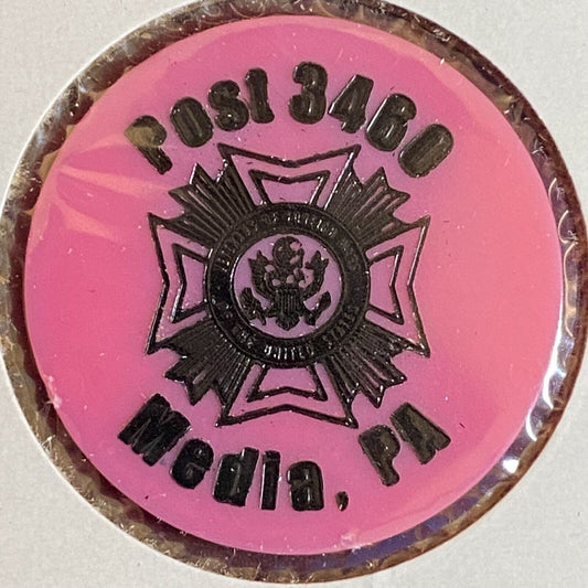 Media, PA American Legion 3460 c1980's Plastic Token "G/F One Shot"
