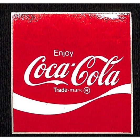 Enjoy Coca Cola Original Vintage Sticker c1975-85 2" x 2" & Larger w/ Issues