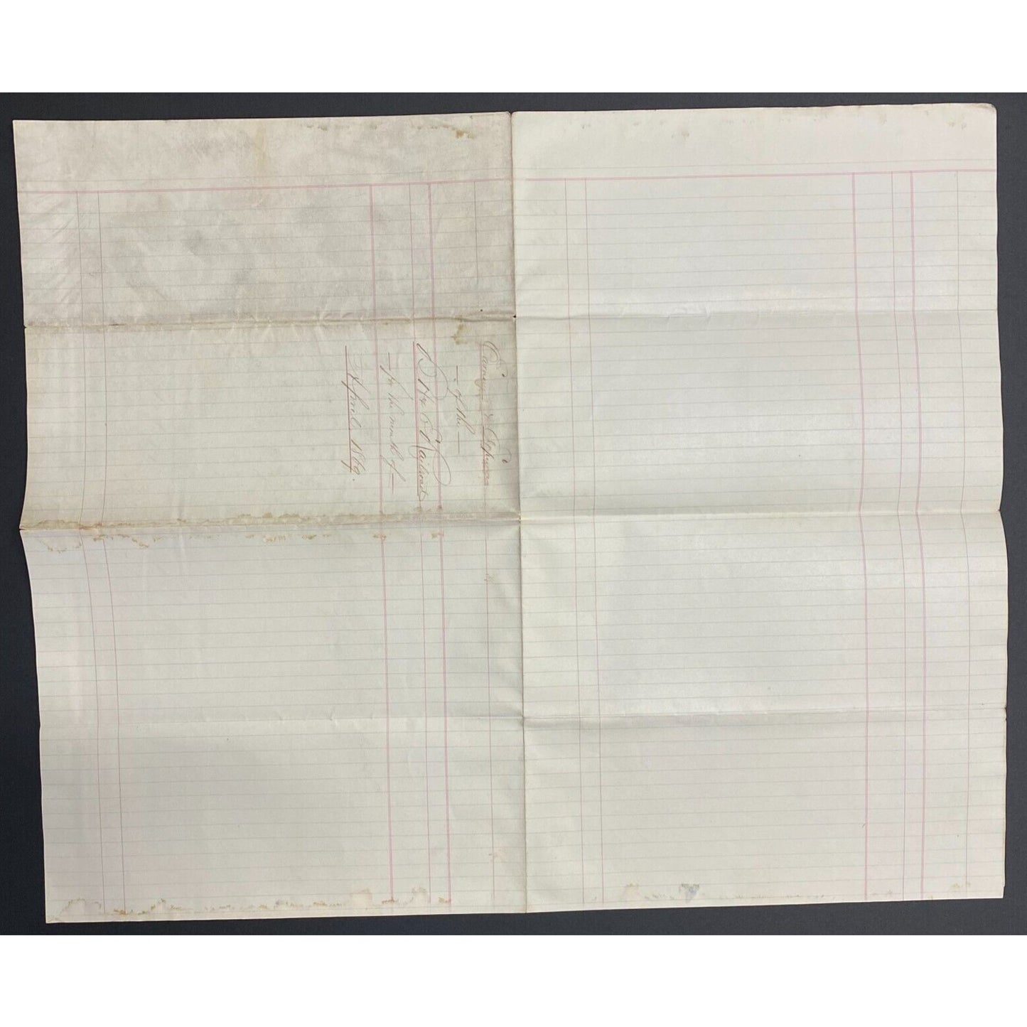 Buffalo & Erie Railroad B&E April 1869 Earnings and Expenses Report Sheet Scarce